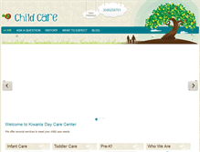 Tablet Screenshot of kiwanisdaycare.com